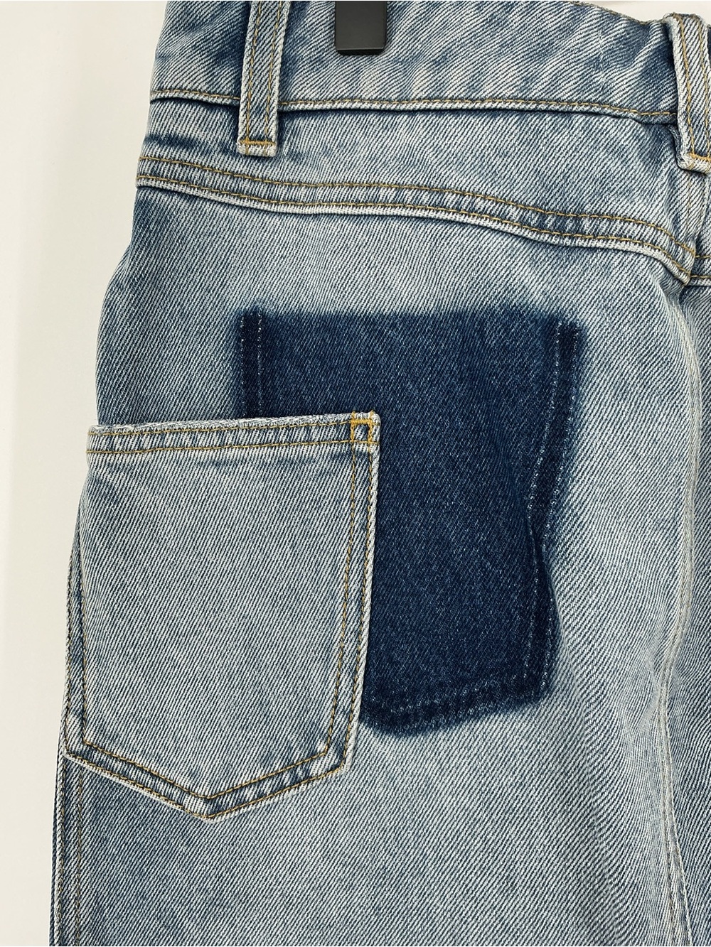 Dolce & Gabbana Distressed Logo Patch Denim Mini Skirt Size 38 - Picture 4 of 8